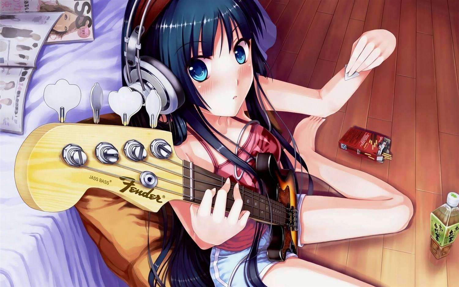【动漫壁纸】电吉他女孩