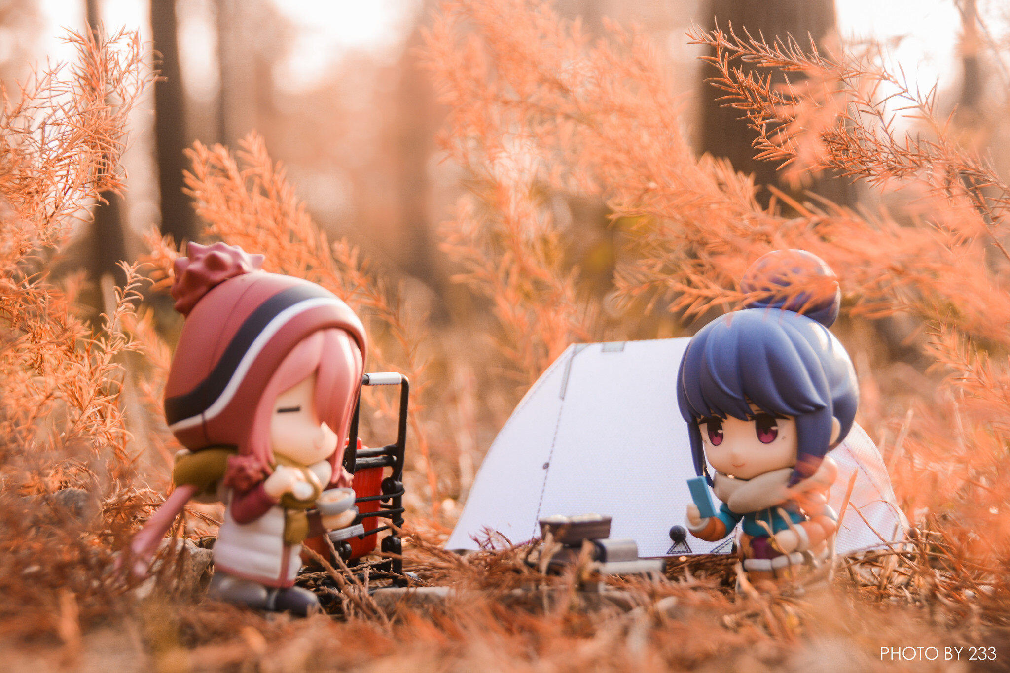 【手办摄影】秋天最适合结伴露营了
